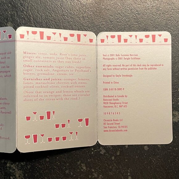 "The Cocktail Hour: 50 Classic Recipes," by B. Harrison, 2001 Box Set - Picture 8 of 10